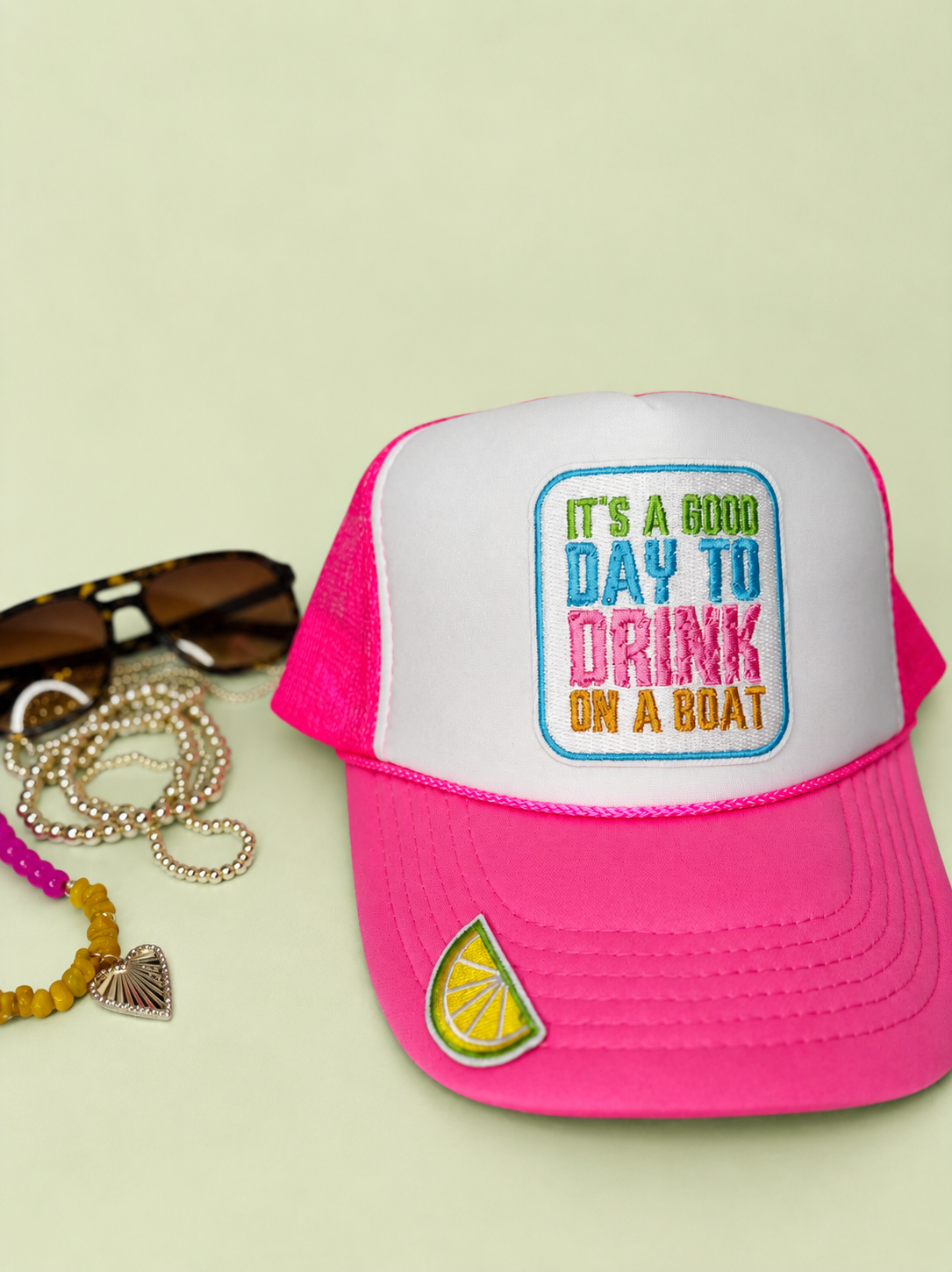 Drink on a Boat Trucker Hat